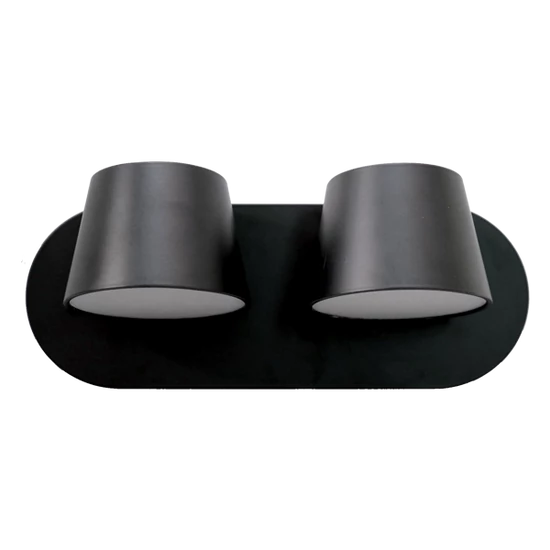 MALIA LED FALI LÁMPA 2X12W 4200K FEKETE