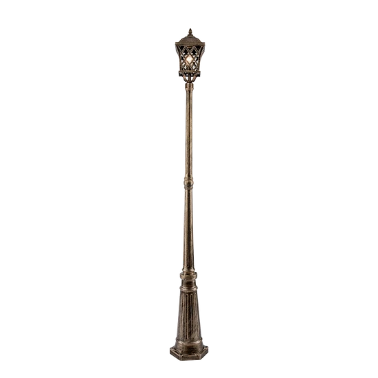 JOSH LANTERN STAND 1XE27 ANTIQUE BRASS H2000