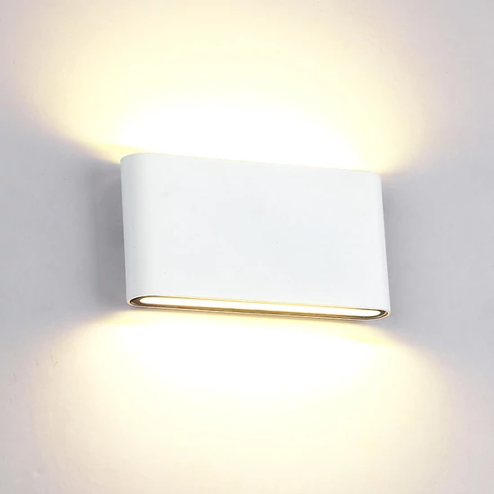 LED FALI LÁMPA 2X6W KEREKÍTETT 4000K FEHÉR