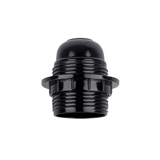 LAMP HOLDER PENDANT WITH RING BAKELITE E27 BLACK