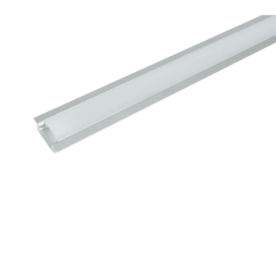 ELM718/2 ALUMINIUM PROFIL LED SZALAGHOZ, MATT TAKARÓPROFIL, FELÜLETRE SZERELHETŐ 1 M