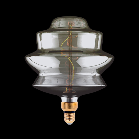 LED VINTAGE DIMMABLE LAMP 8W E27 2000K D180 SMOKY