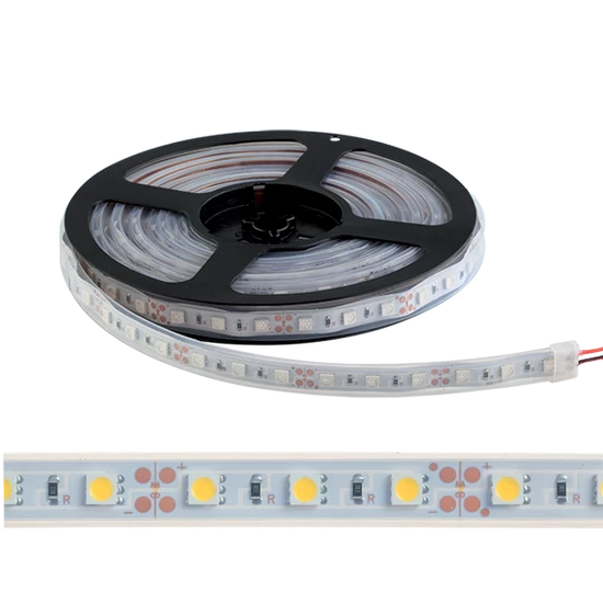 LED SZALAG LED300 5050 12V DC IP65 60PCS/1M ZÖLD