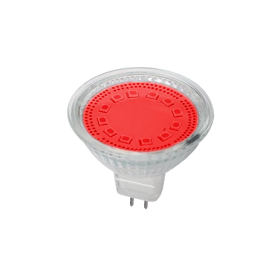 LED LÁMPA MR16 SMD2835 3W G5,3 12V 3000K PIROS
