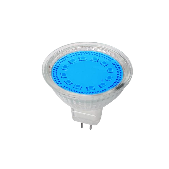 LED LÁMPA MR16 SMD2835 3W G5,3 12V 3000K KÉK