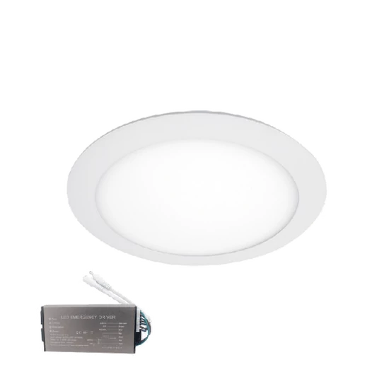 VÍZÁLLÓ LED PANEL KEREK 7W 6500K IP65+INVERTERREL