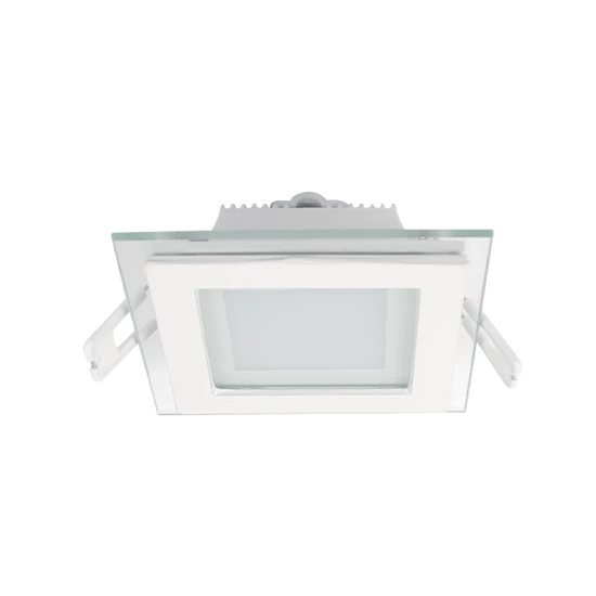 LED PANEL ÜVEG SZÖGLETES 6W 2700K