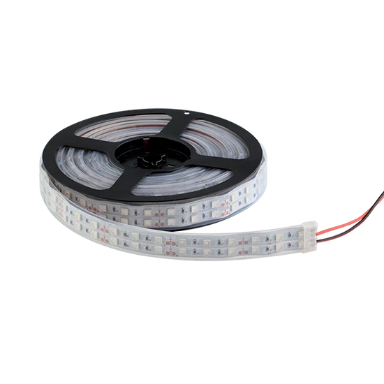 LED SZALAG LED600 5050 12V/DC IP65 2X60PCS/1M HIDEG FEHÉR