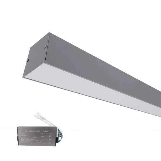 LED PROFIL FELÜLETRE SZERELHETŐ S77 24W 4000K 600MM SZÜRKE+SÜRGŐSSÉGI KÉSZLETTEL