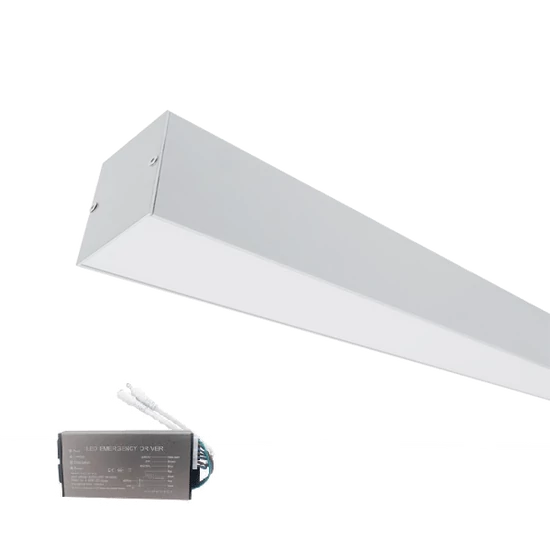 LED PROFIL FELÜLETRE SZERELHETŐ S77 24W 4000K 600MM FEHÉR+SÜRGŐSSÉGI KÉSZLETTEL