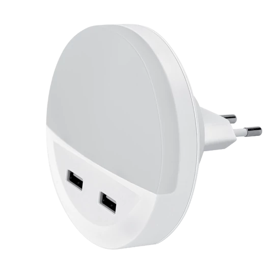 LED NIGHT LAMP WITH 2*USB 0.5W 3000K