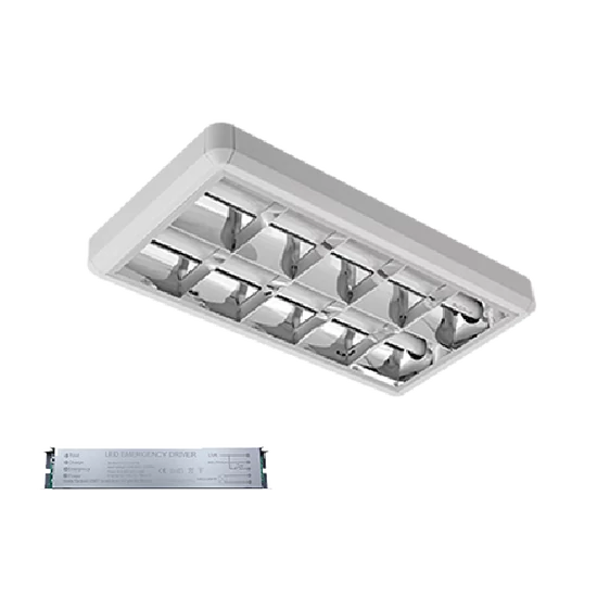 LENA-V LED 600mm 2X9W 6400K FELÜLETRE SZERELHETŐ 630X330mm +SÜRGŐSSÉGI KÉSZLETTEL