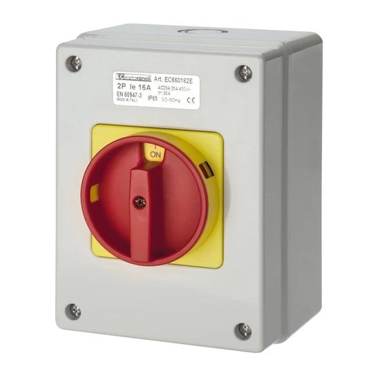 EC660 SURFACE SCHUNTING SWITCH 3P 63A RED