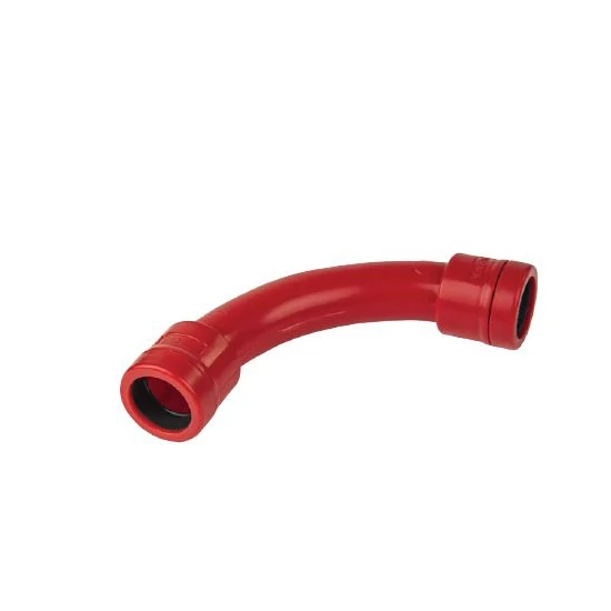 PVC BEND 90° EC D25 IP67 RED
