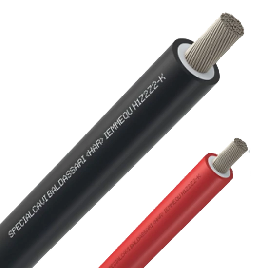 SZOLÁRKÁBEL H1Z2Z2-K 0.6/1KV 1X4.00MM² PIROS