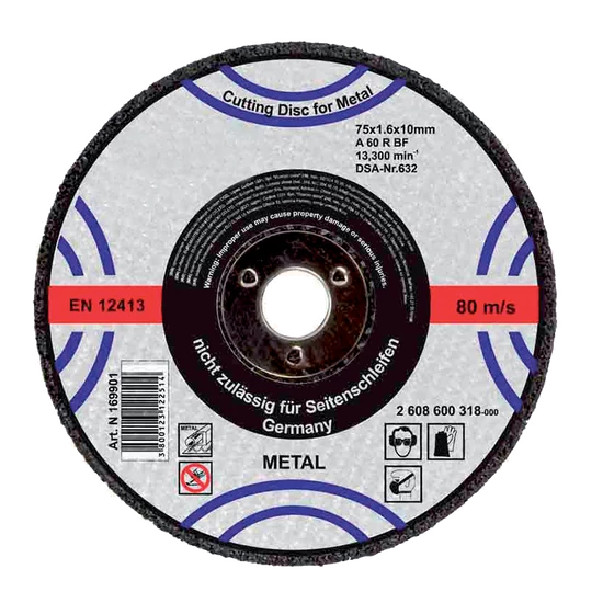 CUTTING DISK FOR METAL 125x1.0x22.2mm