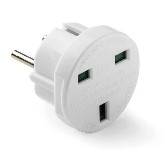 Háztartási csatlakozó adapter GB-EU 7,2A-250V