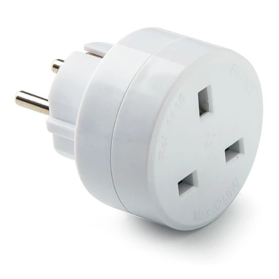 Háztartási csatlakozó adapter GB-EU 13A-250V