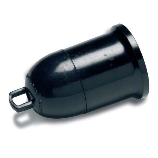 Műanyag függeszthető foglalat E-27 fekete