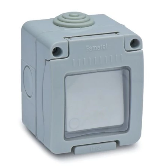 Vízmentes alternatív csapfedeles kapcsoló, 10A-250V, IP55