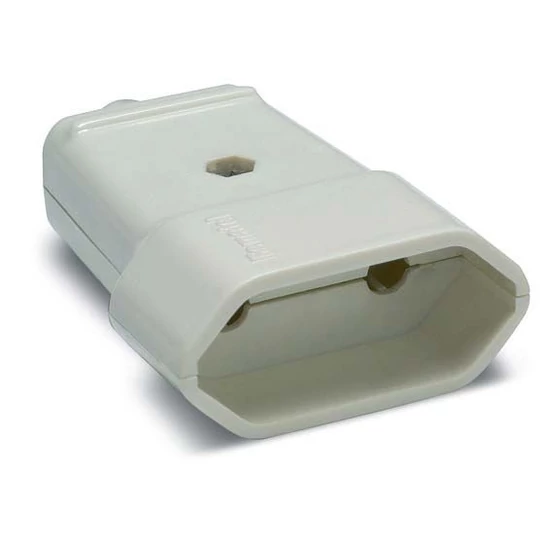 Földeletlen lengő dugalj, süllyesztett, fehér, 10A-250V