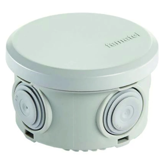 FK kötődoboz gumi bevezetővel 70x36mm/kerek/IP55 (régi cikkszám: 3001)