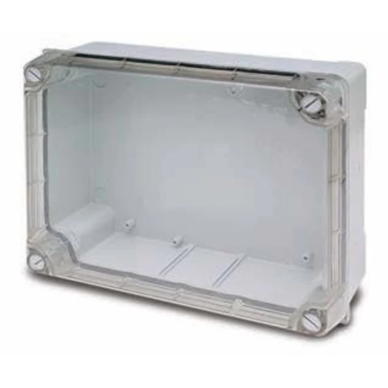 FK zárt doboz átlátszó tetővel 310x240x125mm  IP55
