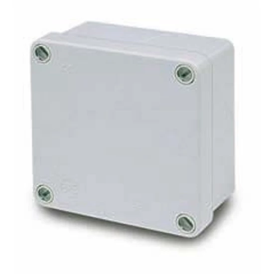Kötődoboz 100x100x55mm sima oldal+csavaros tető IP55