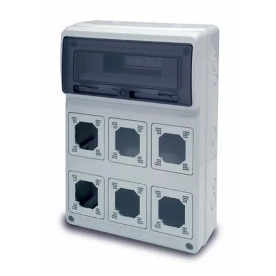 AcQUA 16 mod. + 6 szerelvényhelyes doboz 506x380x150mm