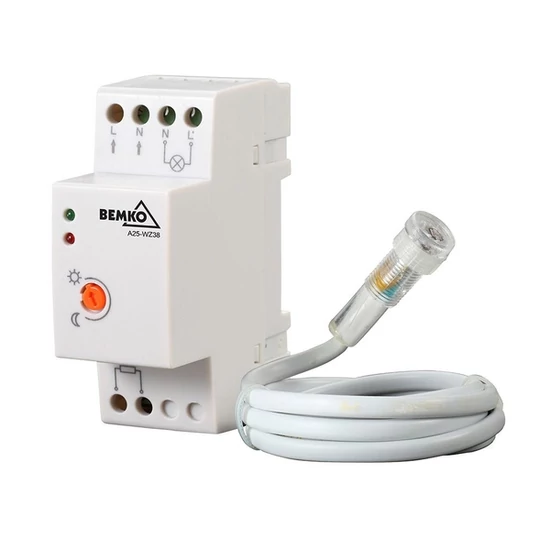 Alkonykapcsoló 20A IP20 2-100lux max.4500W