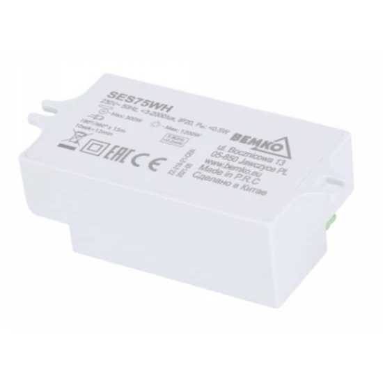 Mozgásérzékelő fehér 1200W IP20 szondával 360fok