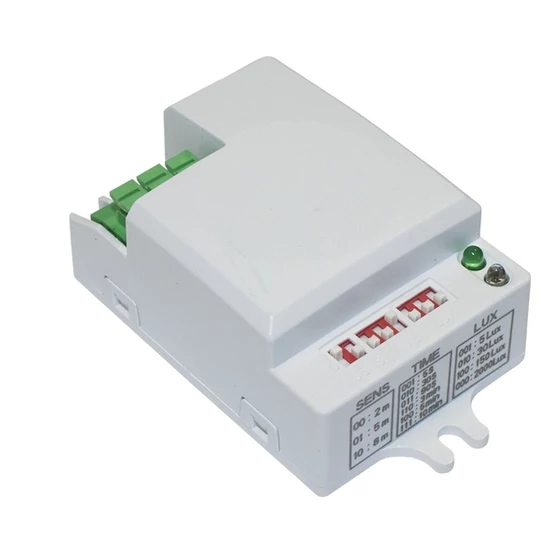 Mikrohullámú mozgásérzékelő fehér 500W IP20