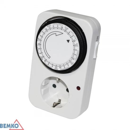 Időzítő "F" típ. 105p/7nap heti mechanikus IP20 16A