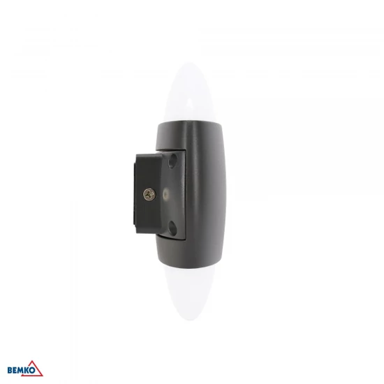 LED fali világítás 10W 3000K 800lm IP65 160x56mm grafit
