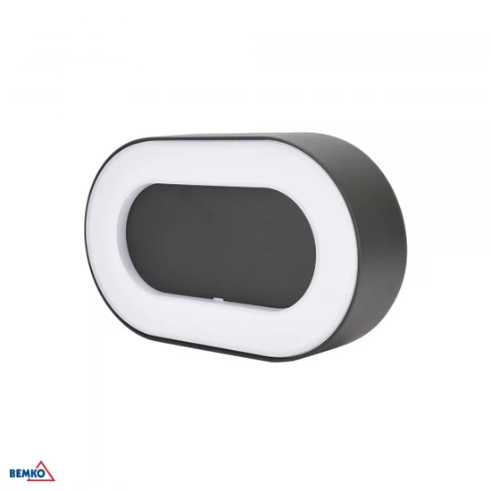 LED fali világítás 10W 4000K 850 lm IP65 203x123x45mm grafit