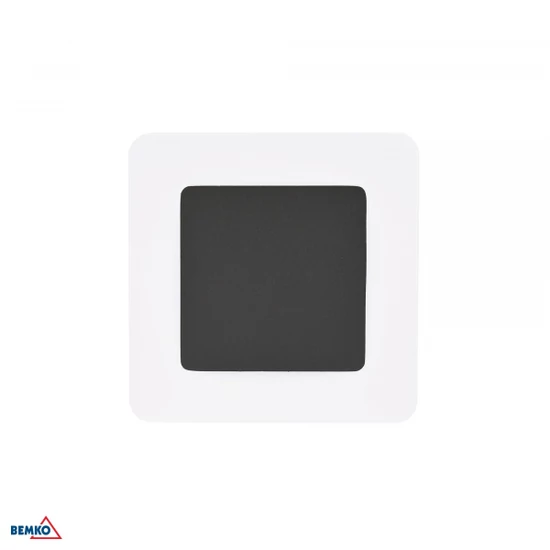 LED fali világítás 8W 4000K 680 lm IP65 151x151x50mm grafit