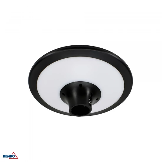 LED SOLAR, parkvilágító, SOLUM, 20W, 2200LM, 4000K, IP65, fekete