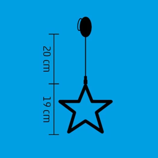 LED-es ablakdísz, csillag KID 411