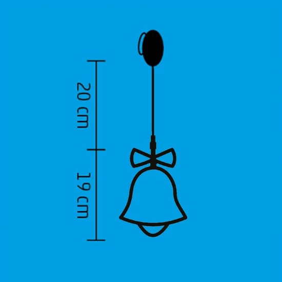 LED-es ablakdísz, harang KID 415