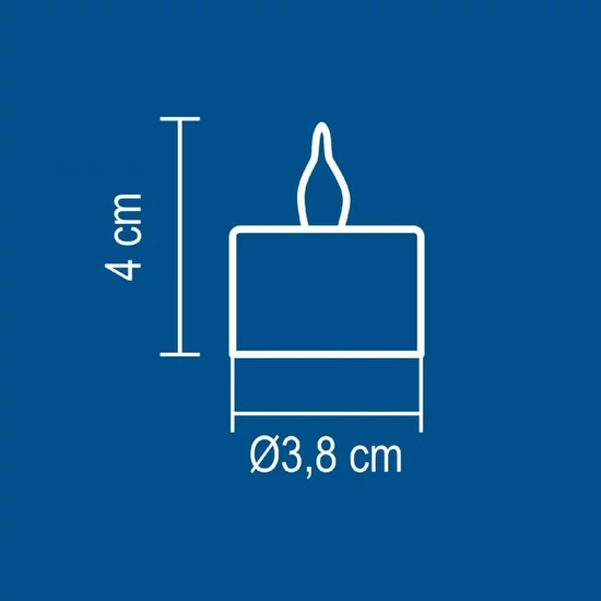 LED-es teamécses szett, fehér CD 2/WX
