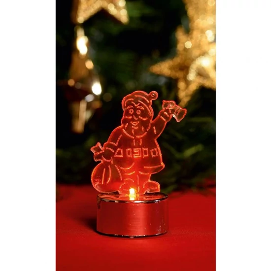LED-es mécses dekoráció, Mikulás
