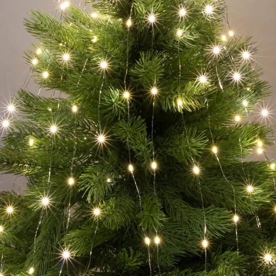 Micro LED-es fényfüzér-köteg, 6 füzér / 25 LED, melegfehér, kültéri kivitel ML 150/WW