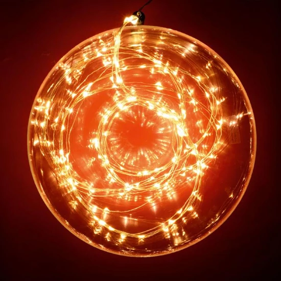 Micro LED-es fényfüzér-köteg,  10 füzér / 20 LED, melegfehér, kültéri kivitel ML 200/WW