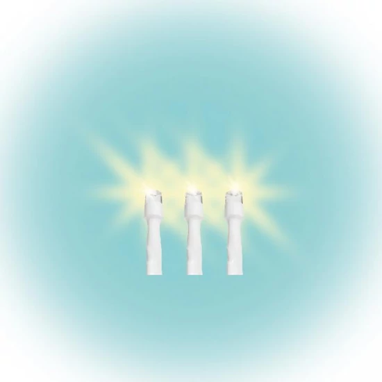 LED-es izzósor, 10 m / 200 LED, sorolható, melegfehér DLI 200/WW