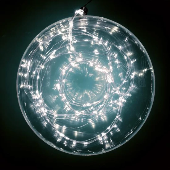 Micro LED-es fényfüzér, 80 LED, hidegfehér, kültéri ML 80/WH
