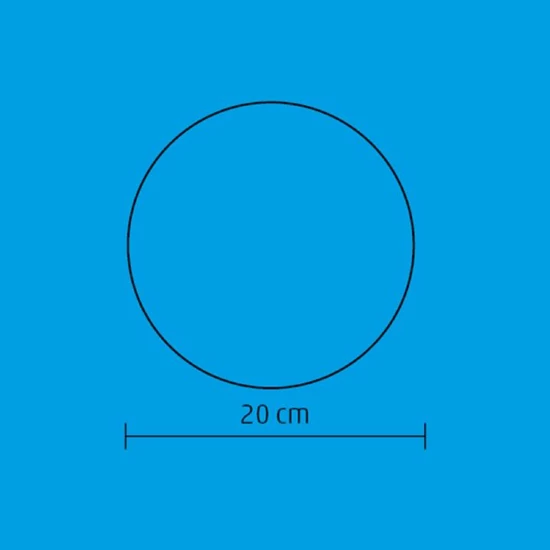 EVA gömb dekoráció, 2 melegfehér LED, Ø20 cm GLE 20/WW