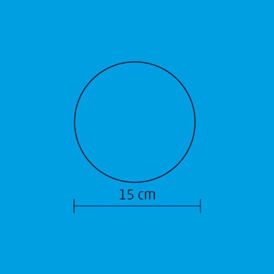 EVA gömb dekoráció, 2 melegfehér LED, Ø15 cm GLE 15/WW
