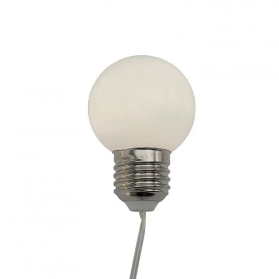 LED-es villanykörte fényfüzér, 20 LED, melegfehér LP 20/WW