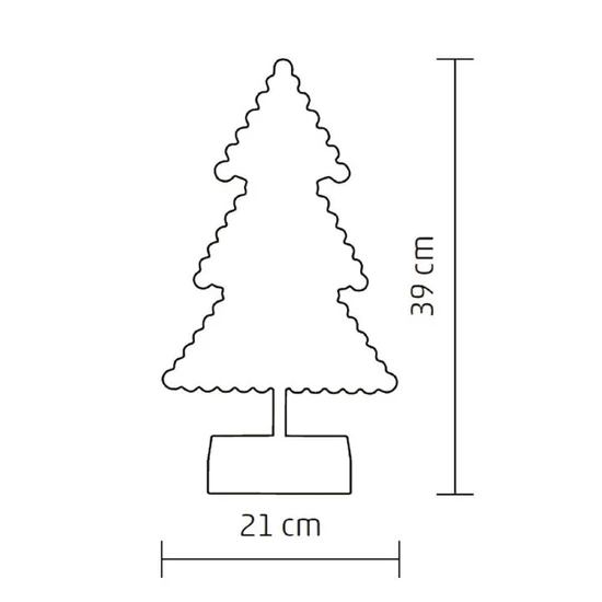 LED-es karácsonyfa asztal dísz KAD 19 PINE