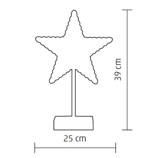 LED-es csillag asztal dísz KAD 20 STAR
